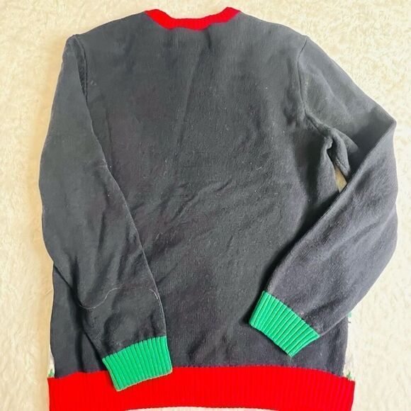 Ugly Christmas Sweater Womens Multicolor Abominable Snowman Pullover Size Large - Picture 6 of 6